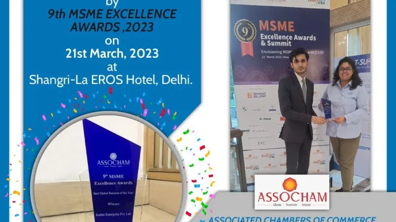 Assocham India Awards Katlax as “Global Business of the Year”