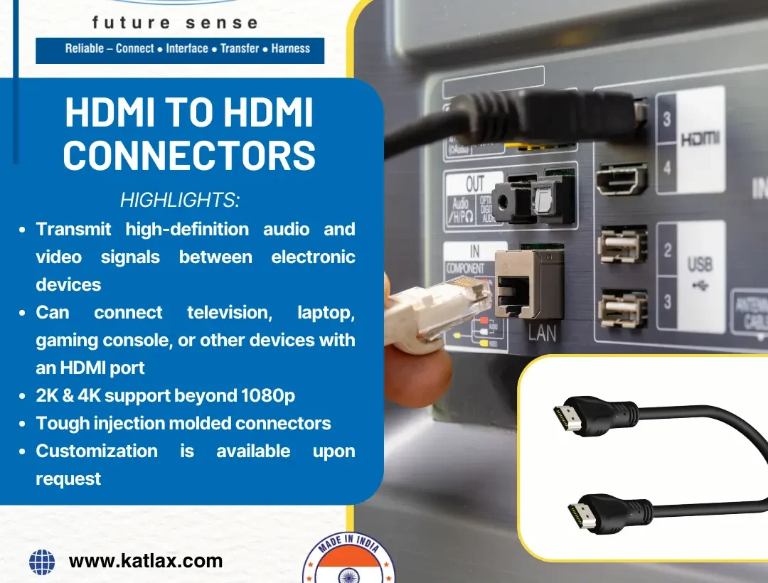 HDMI Connectors by Katlax for Consumer and Industrial Applications