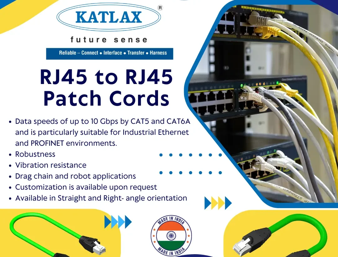 RJ45 to RJ45 Patch Cords for Data Transmission Solutions by Katlax