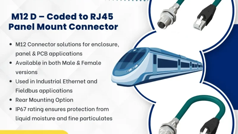 Presenting M12 D-Coded to RJ45 Panel Mount Connector