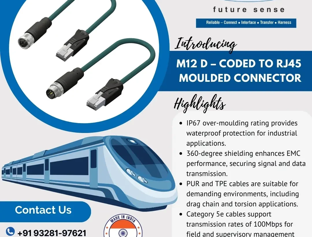 Presenting Katlax’s M12 D-Coded to RJ45 Moulded Connectors