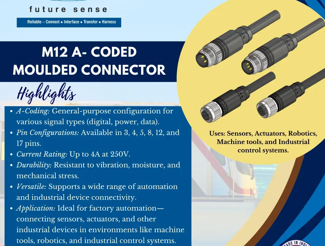 Katlax’s M12 A-Coded Molded Connectors and its Various Applications