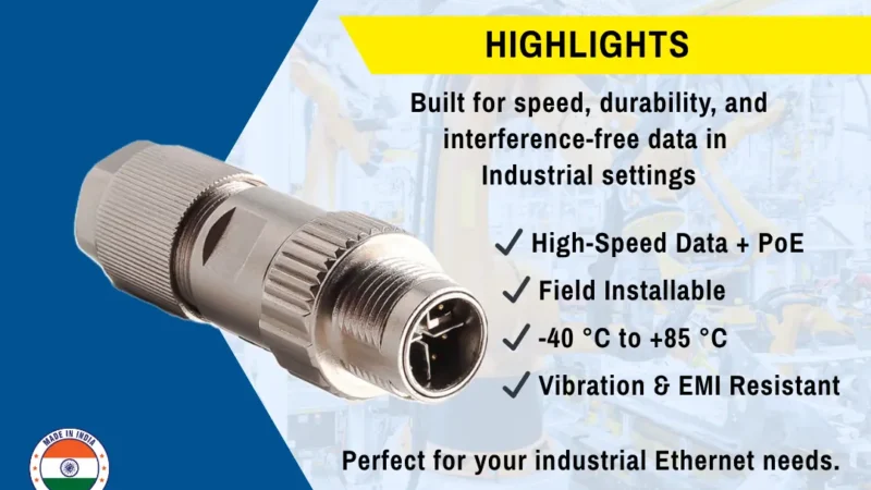 Introducing Katlax Make M12 X-Coded Male IDC/Crimp Type Connector